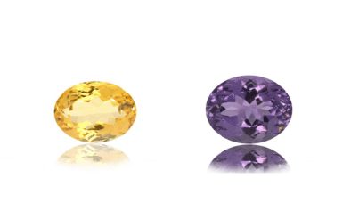 citrine and amethyst stone
